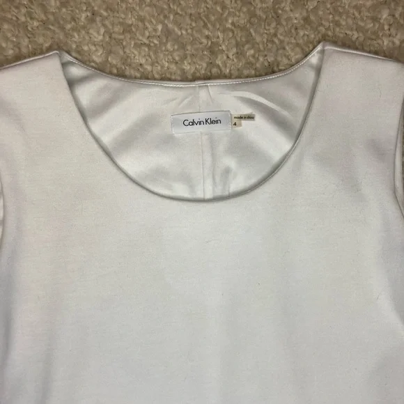 Calvin Klein Zip Up Dress size 4 white/black - Picture 10 of 10
